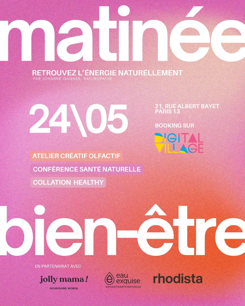 Affiche de l'évenement Matinée Bien-être et Naturopathie à Paris
